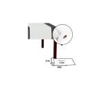 Tête-à-tête en rouleau spunbond, indéchirable et épongeable - 48x0,40m