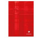 Cahier brochure rembordée rigide A4 192 pages grands carreaux - Assortis