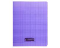 Cahier piqué 8000 POLYPRO 17x22 cm 192 pages grands carreaux 90 g - Violet