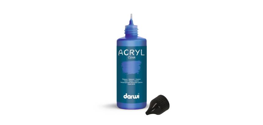 Darwi Flacon de 80 ml de Peinture Acrylique Universelle Opaque - Indigo