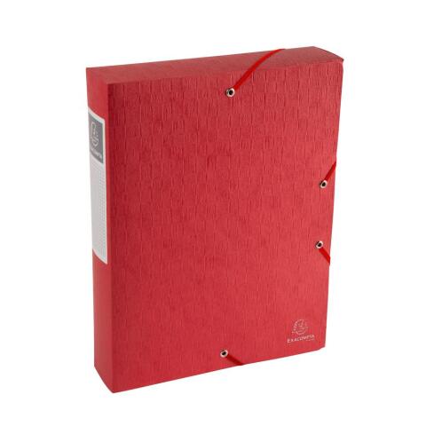 Carpeta Exacompta de proyecto Exabox Lomo 60mm cartulina lustrada Scotten Nature Future - Rojo