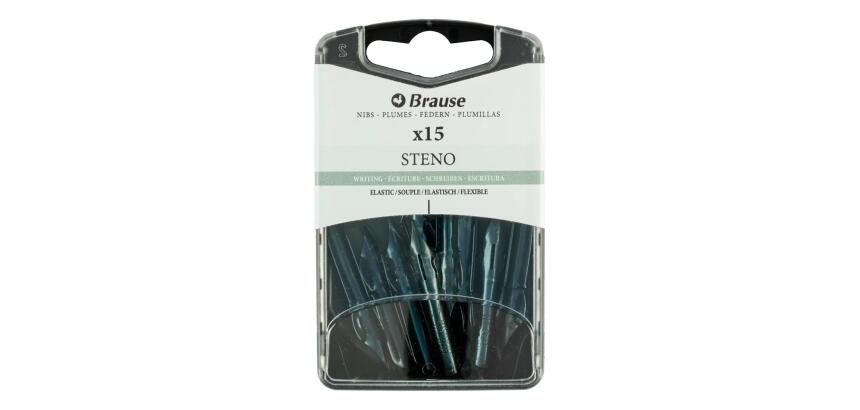 Boîte 15 plumes Sténo