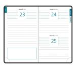 Recharge Agenda de poche EasyDay 15 10 x 15 cm Journalier janvier à décembre 2026