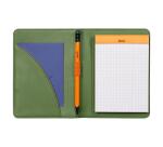 Rhodiarama livret porte-bloc N°12 pour bloc ou carnet format B7 - Sauge