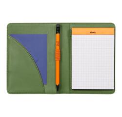 Rhodiarama livret porte-bloc N°12 pour bloc ou carnet format B7 - Sauge