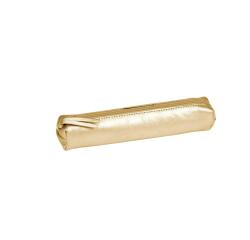 CUIRISÉ Trousse SLIM 4x2,5x19,5cm Or