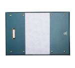 Boîte de rangement à plat carton 33x50x16cm Néo Déco - Bleu canard