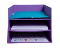 Corbeille à courrier Combo 3 niveaux carton Teksto