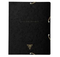 Chemise à élastique 3 rabats Flying Spirit Black 24x32cm motifs assortis - Noir