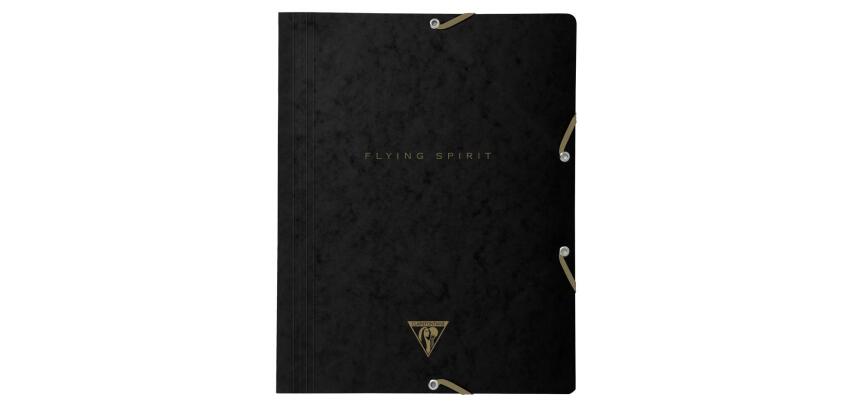 Chemise à élastique 3 rabats Flying Spirit Black 24x32cm motifs assortis - Noir