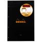 Lot 2+1 Bloc de cours agrafé A4+ 160 pages Séyès assortis Orange et Noir. - Assortis