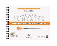 Fontaine Extra Blanc Grain Satiné album spiralé 12F 24x30cm 300g