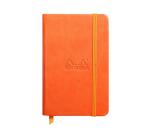 Rhodia Rhodiarama Notebook - 9 x 14 cm - Plain - Hard Cover - Tangerine