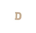 Lettre D kraft 20cm - Kraft