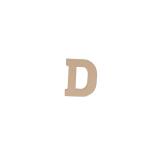 Lettre D kraft 20cm - Kraft