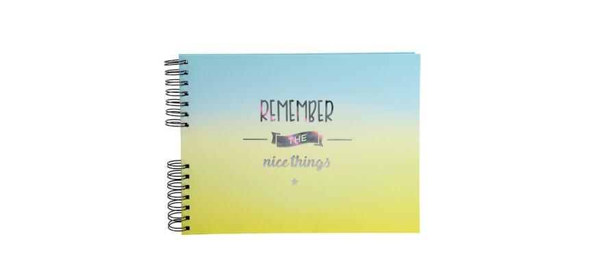 Album à spirales photo de classe 50 pages 32x22cm Candy Blue - Visuel