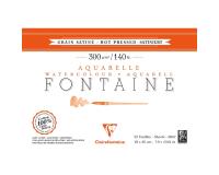 Fontaine bloc collé 4 côtés 20F 18x26cm 300g grain satiné