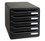 Cassettiera Big Box Plus 5 cassetti Ecoblack - Nero