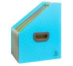 Trieur porte-revue 12 compatiments PP recyclé Pop'N Co - Cyan
