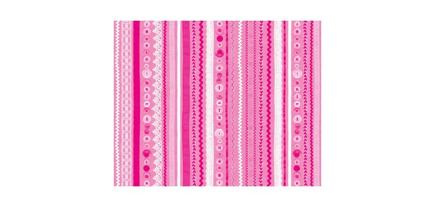 * 593 - Pochette 20 feuilles Décopatch - Rose