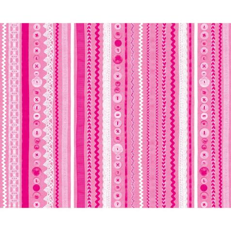 * 593 - Pochette 20 feuilles Décopatch - Rose