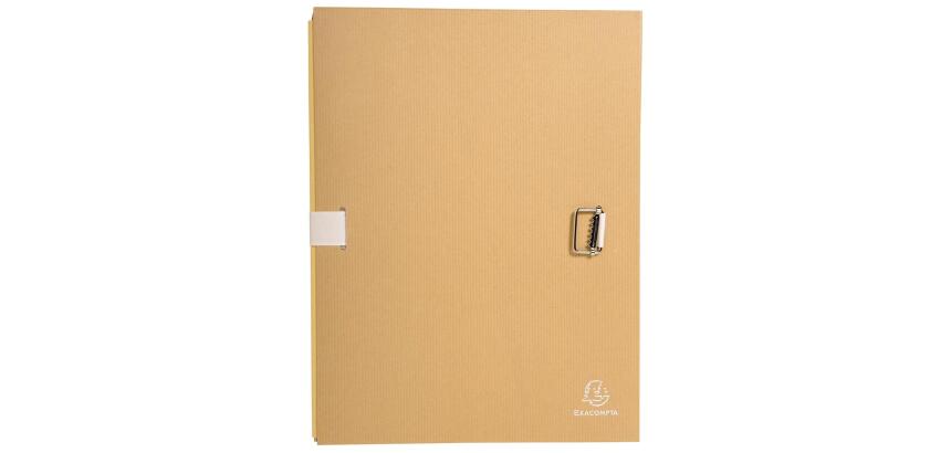 Carpeta Exacompta lomo extensible papel kraft - Cruda