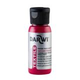 DARWI Flacon de 50 ml de Peinture Textile Opaque - Carmin