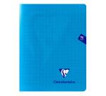 Cahier piqué Mimesys 17x22cm 96 pages grands carreaux couverture polypropylène Couleur aléatoire - Assortis