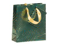 Premium sac petit géo or/vert 12x4,5x13,5 cm - Vert