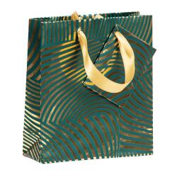 Premium sac petit géo or/vert 12x4,5x13,5 cm - Vert