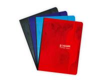 Cahier brochure souple dos toilé 7000 17x22 cm 192 pages grands carreaux 70 g - Assortis