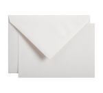 Ensemble 10 cartes + 10 enveloppes C6 Toile Impériale, sous sachet - Blanc