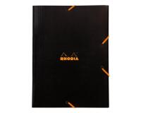 Rhodia chemise à élastiques 3 rabats 24x32 cm - Noir