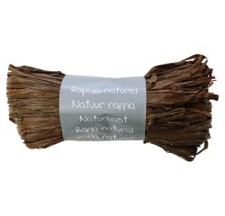 Pelote raphia naturel 50g, Chocolat - Chocolat