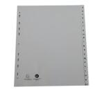 Separadores Separadores con pestañas impresas polipropileno 12/100º - Gris - Gris