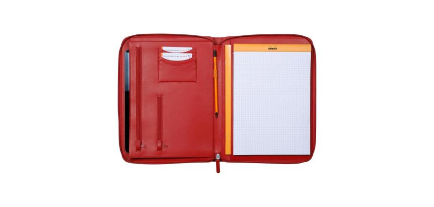 Rhodiarama grand conférencier pour bloc ou carnet format A4 - Coquelicot