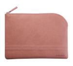 Rhodiarama pochette zippée en simili cuir - taille M (16x22 cm) - Bois de rose