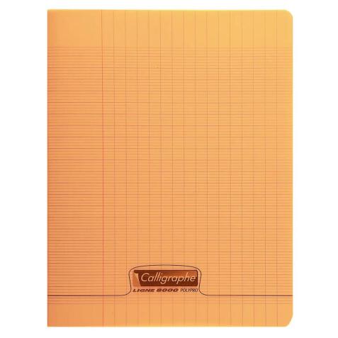 Cahier piqué 8000 POLYPRO 24x32 cm 48 pages grands carreaux 90 g
