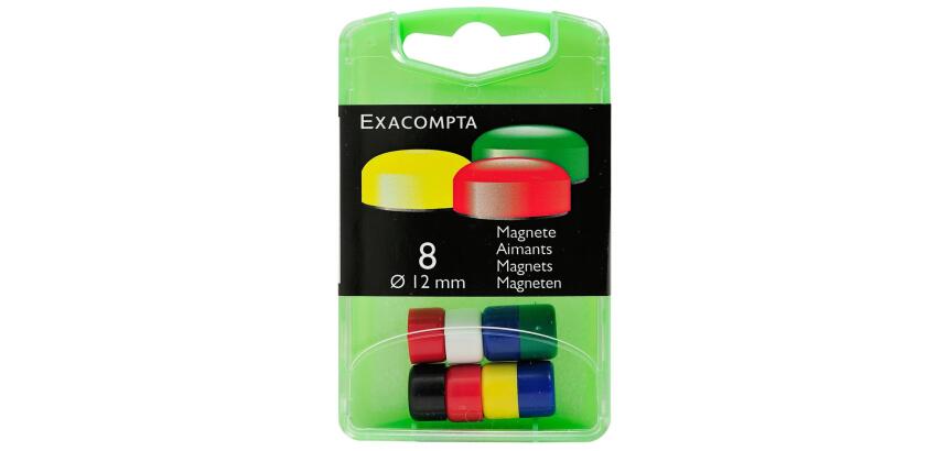 Boîte de 8 aimants F12 - 12mm de diamètre