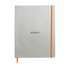 Rhodiarama cahier souple A4+ 160 pages ligné papier ivoire 90g - Argent