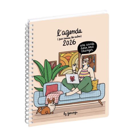 Agenda de bureau Gomargu 15 x 21 cm Semainier Janvier à Décembre 2026 - Visuel
