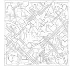 Carré 100% soie - 90x90cm Absquare - Blanc