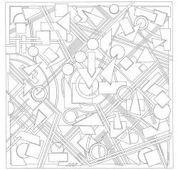 Carré 100% soie - 90x90cm Absquare - Blanc