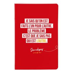 Jemedisais, Carnet piqué 11x17cm 96 pages, ligné, assortis. - Multicolore