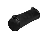 Trousse en cuir Age Bag petite ronde 18,5xØ4 cm - Noir