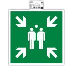 Panneau de signalisation 'Point de rassemblement'