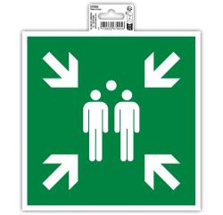 Adhesive panel assembly point 20x20 cm - Green