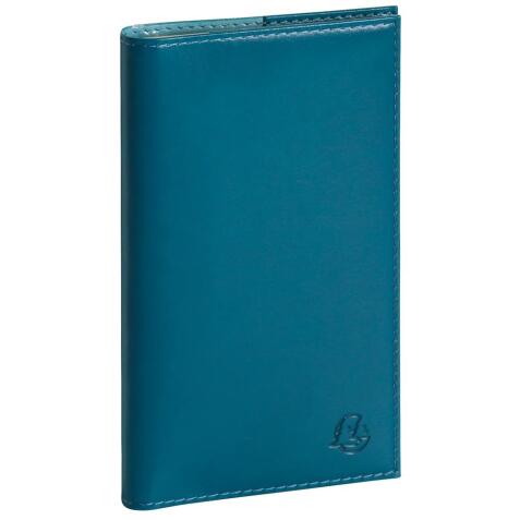 Agenda de poche Eurotime 16S spiralé Volga 9 x 16 cm Semainier Janvier à décembre 2026 - Bleu canard