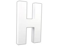 Lettre H 20,5cm - Blanc