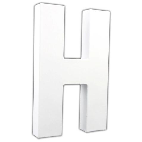 Lettre H 20,5cm - Blanc